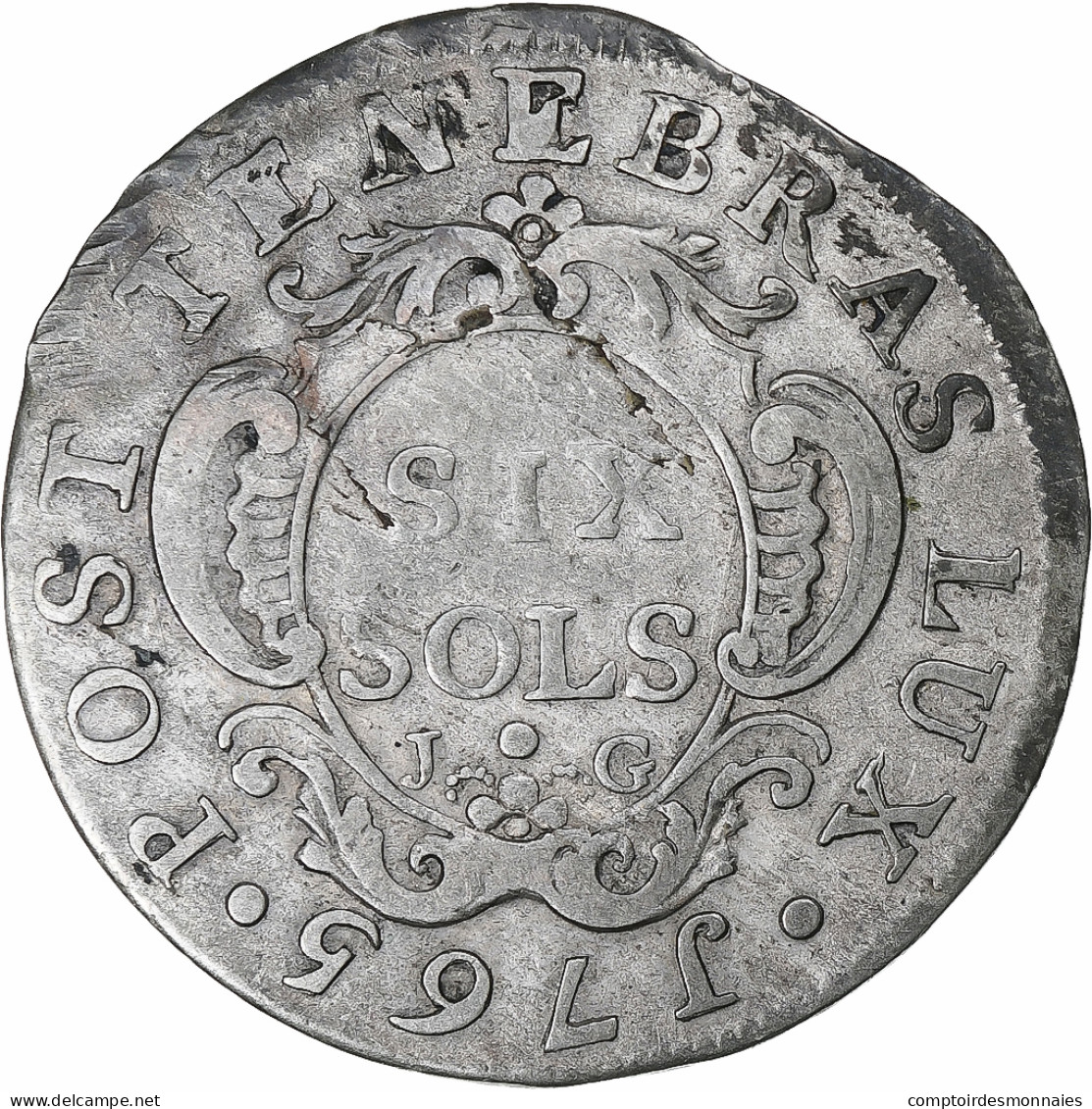 Suisse, République De Genève, 6 Sols, 1765, Genève, Billon, TTB - Autres & Non Classés