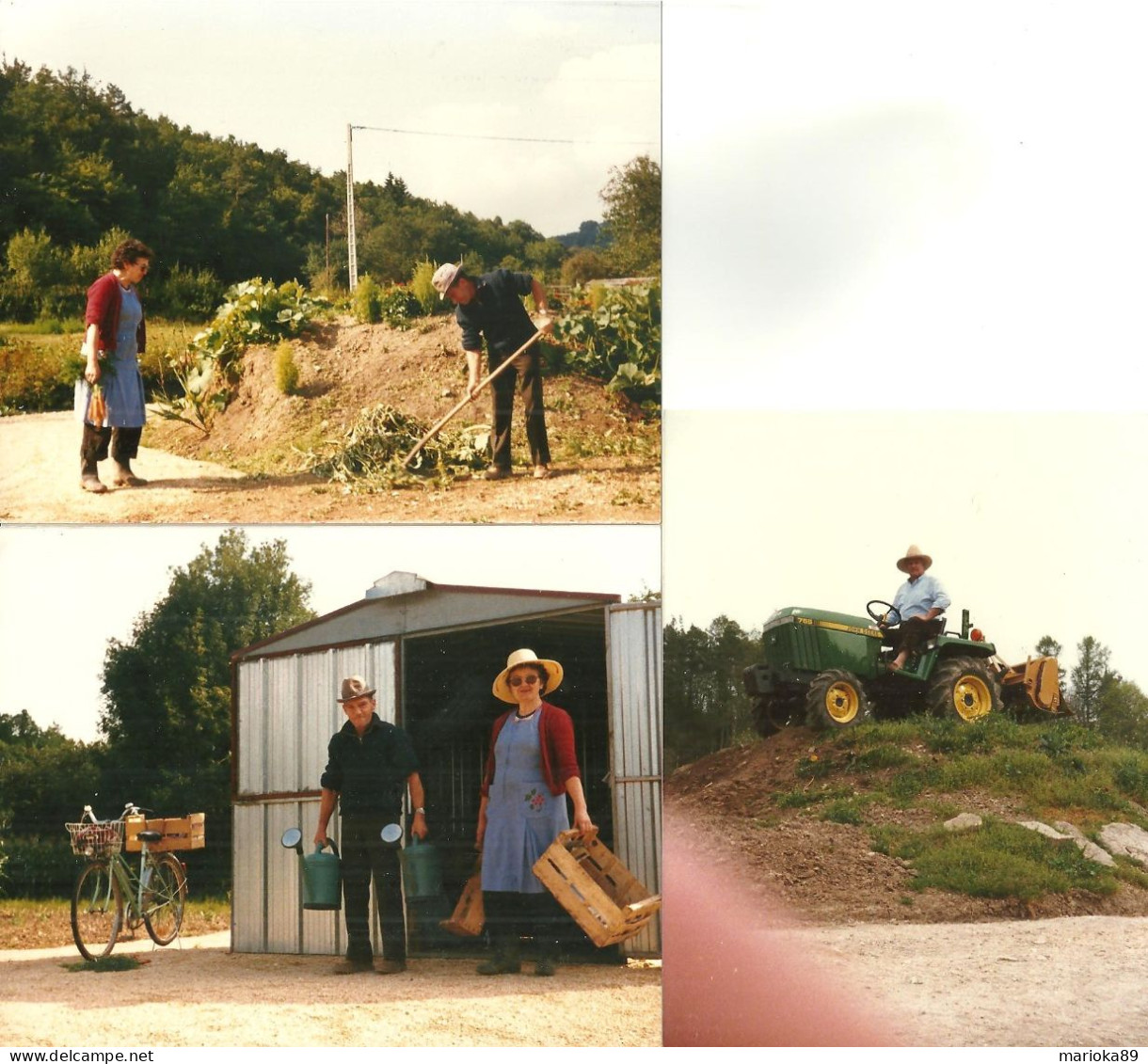 LOT 3 PHOTOS JARDINIERS MINI TRACTEUR JOHN DEERE - Profesiones