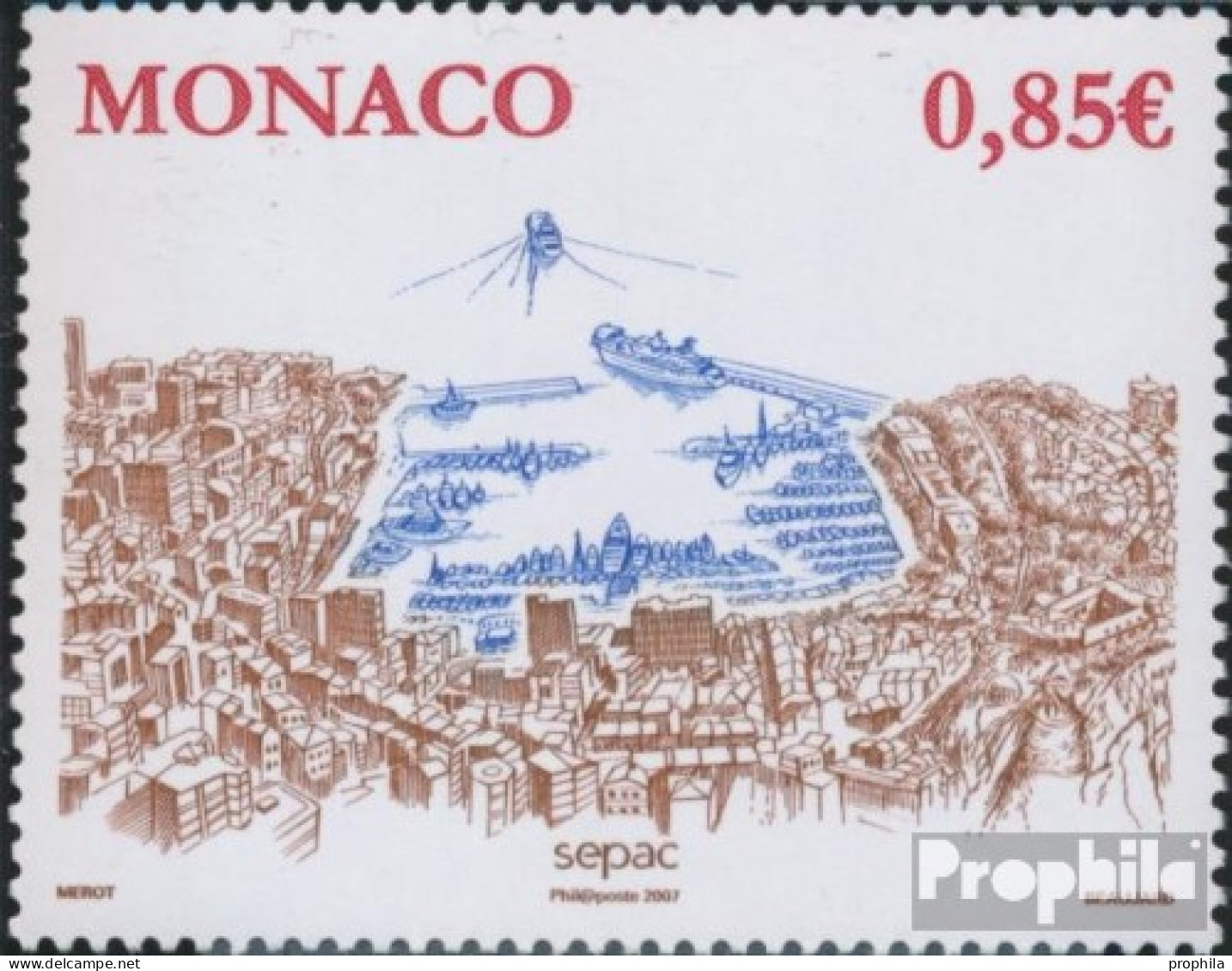 Monaco 2859 (kompl.Ausg.) Postfrisch 2007 SEPAC: Landschaften - Ungebraucht