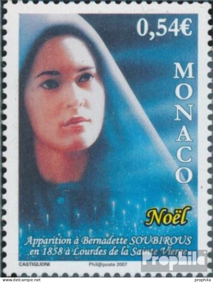 Monaco 2858 (kompl.Ausg.) Postfrisch 2007 Weihnachten - Nuevos