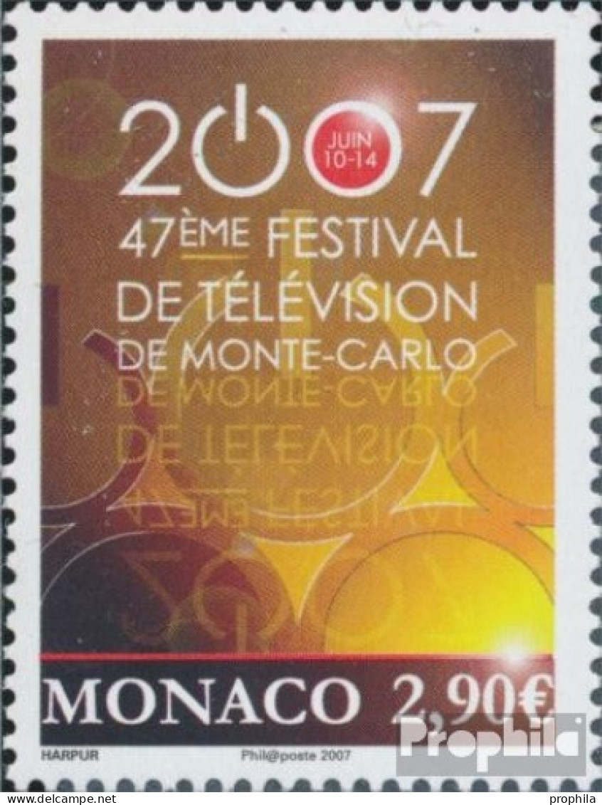 Monaco 2855 (kompl.Ausg.) Postfrisch 2007 Fernsehfestival - Nuovi