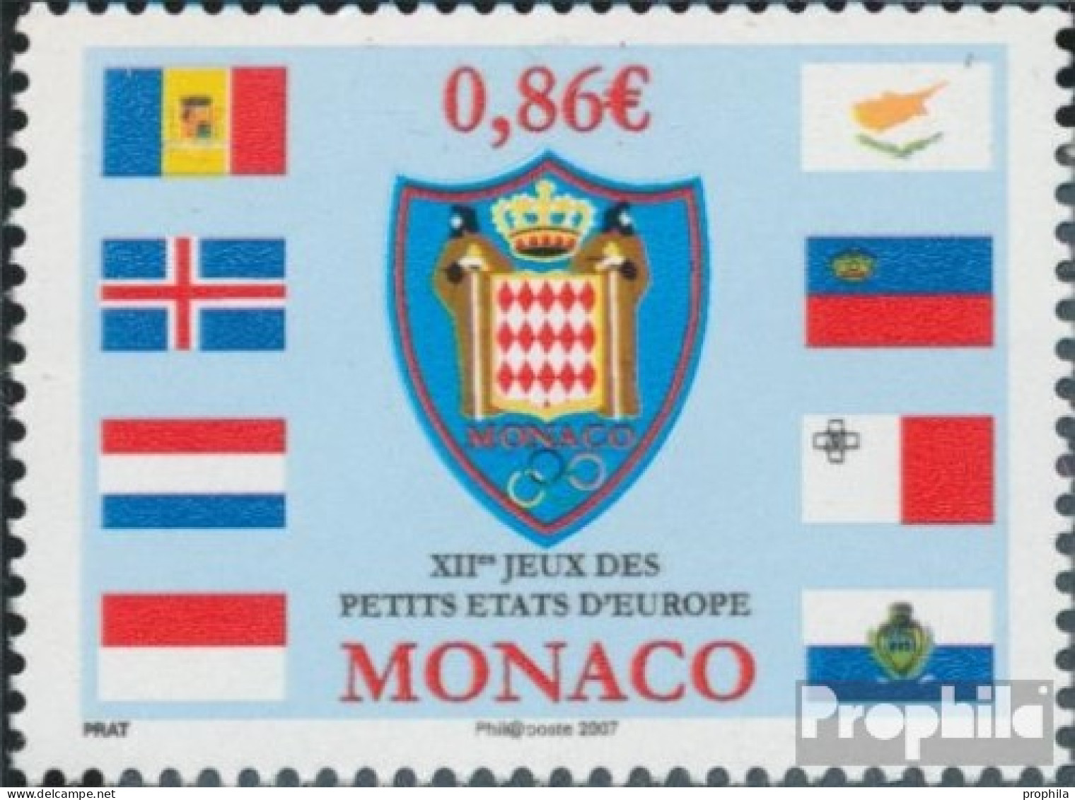 Monaco 2850 (kompl.Ausg.) Postfrisch 2007 Sportspiele - Unused Stamps