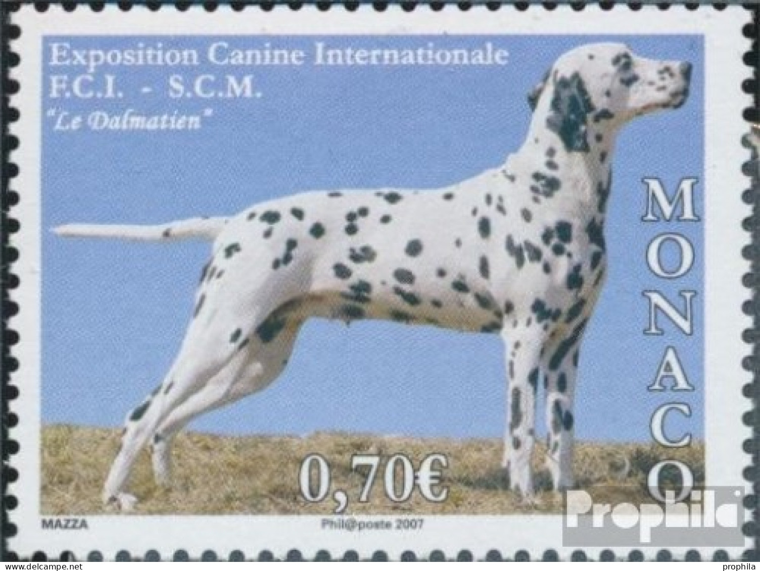 Monaco 2849 (kompl.Ausg.) Postfrisch 2007 Hundeausstellung - Neufs