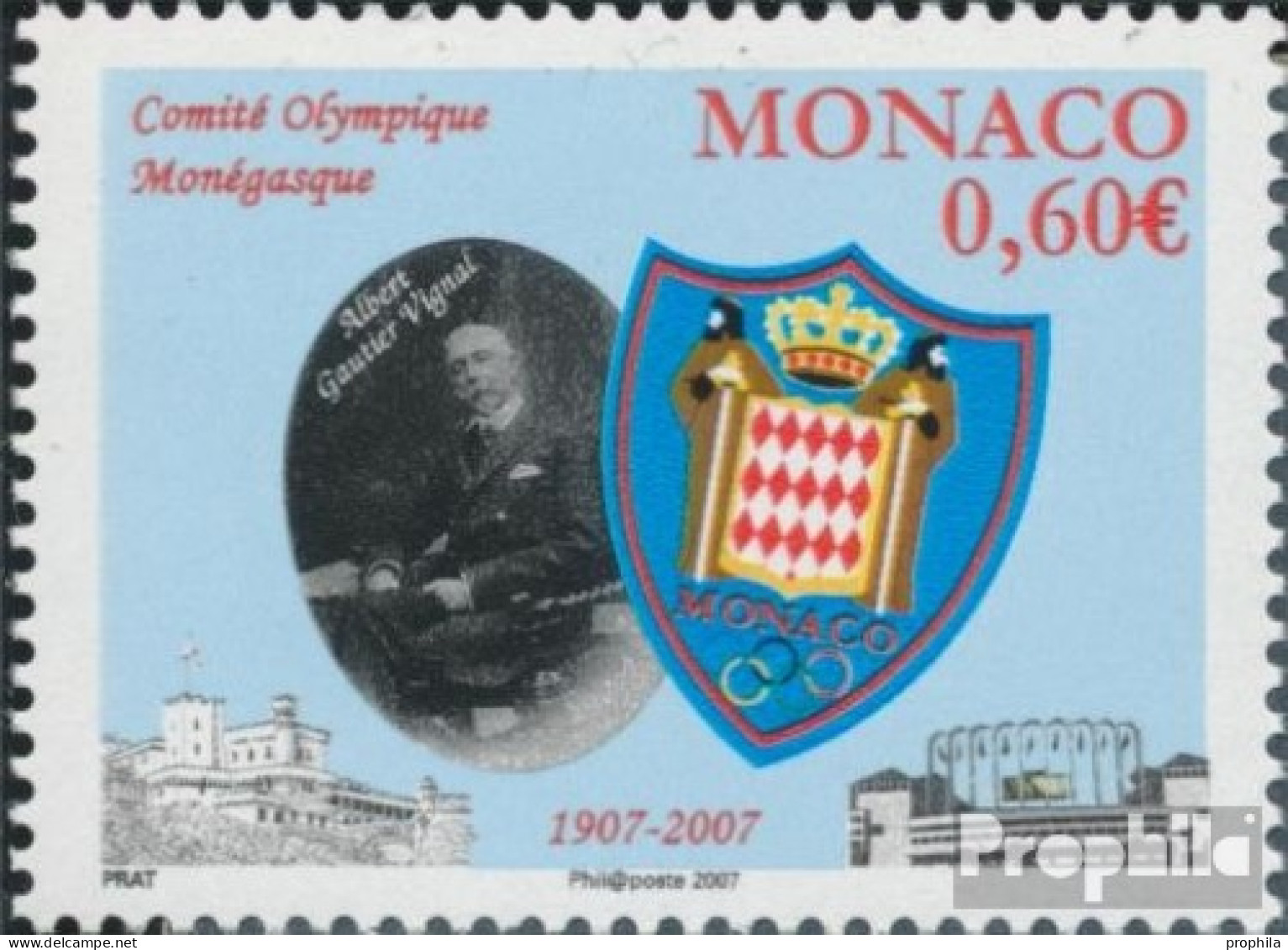 Monaco 2848 (kompl.Ausg.) Postfrisch 2007 100 Jahre NOK - Ungebraucht