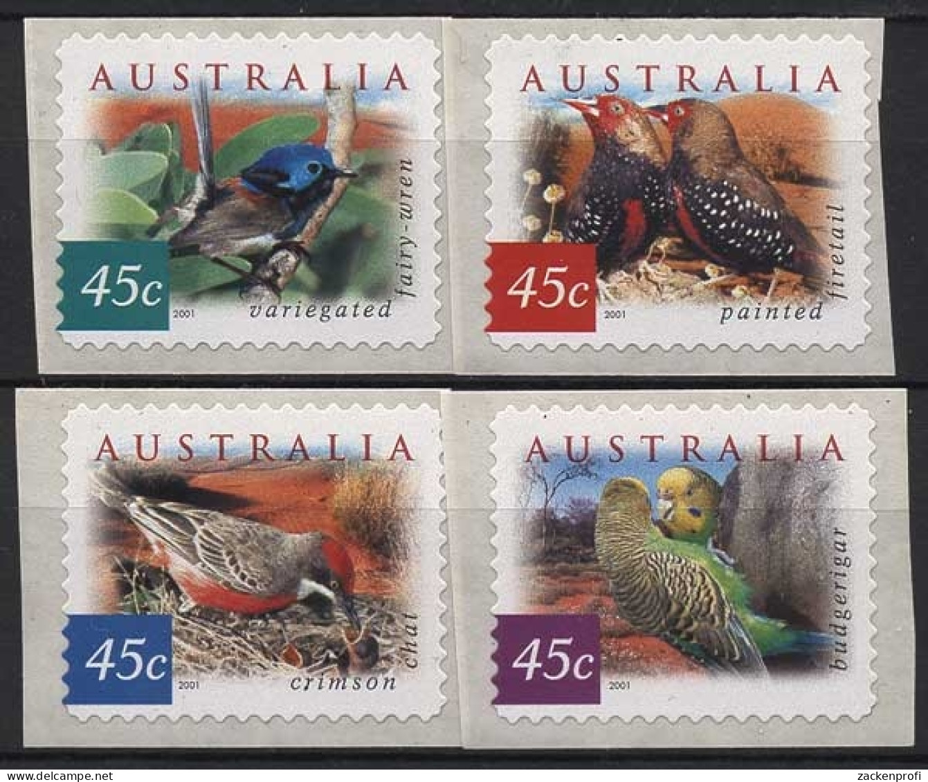 Australien 2001 Vögel Aus Wüstengebieten 2070/73 BA Postfrisch - Nuovi