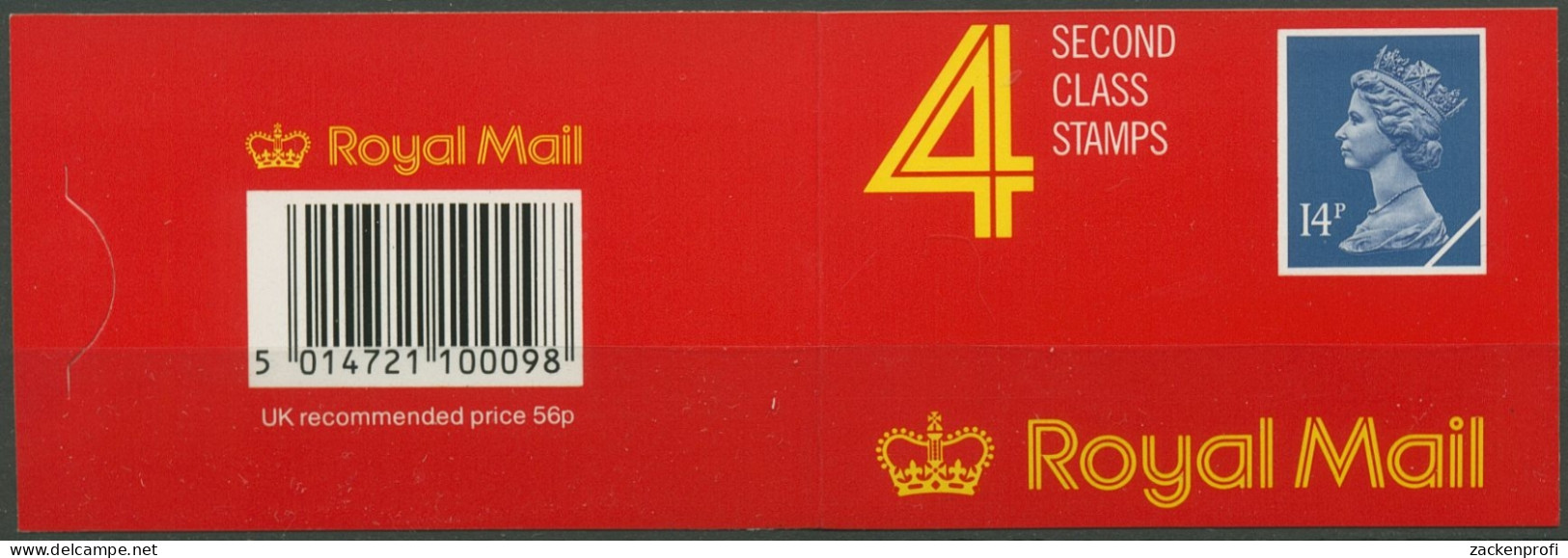 Großbritannien 1989 Royal Mail MH 0-108 B Postfrisch (D74519) - Booklets