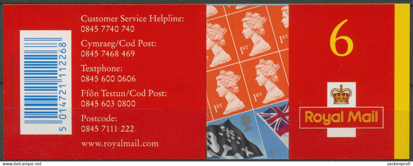 Großbritannien 2001 Royal Mail MH 0-257 Postfrisch (D74527) - Carnets