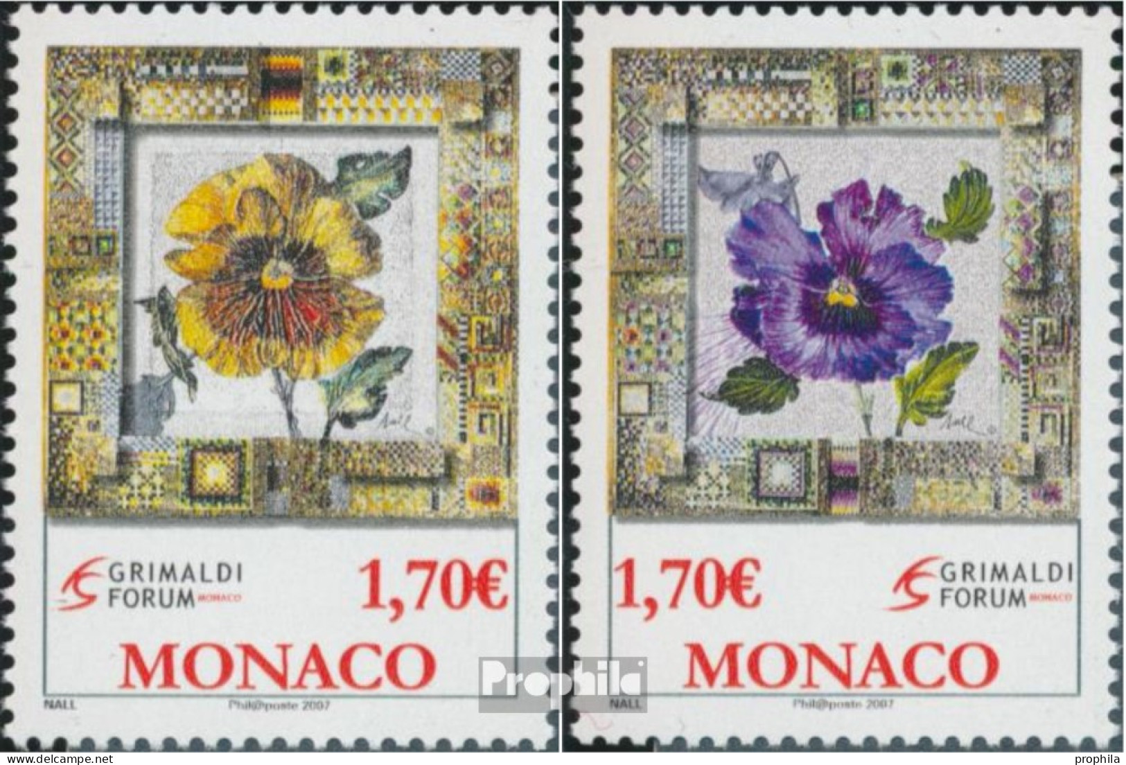 Monaco 2838-2839 (kompl.Ausg.) Postfrisch 2006 Kunstausstellung - Unused Stamps