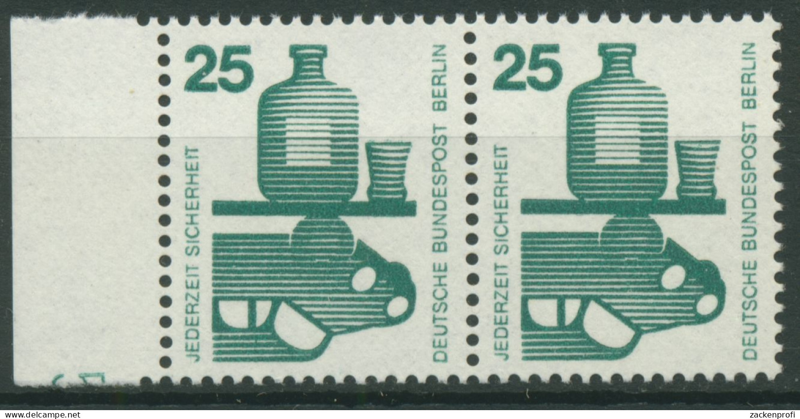 Berlin 1971 Unfallverhütung Druckerzeichen 405 DZ 5 Paar Postfrisch - Unused Stamps