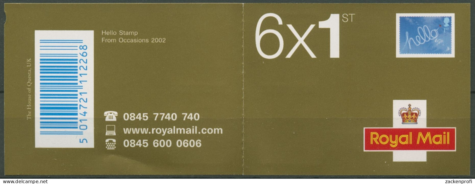 Großbritannien 2003 Royal Mail MH 0-274 Postfrisch (D74529) - Carnets