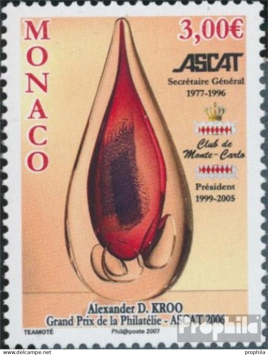 Monaco 2837 (kompl.Ausg.) Postfrisch 2006 Großer Preis Der ASCAT - Ungebraucht