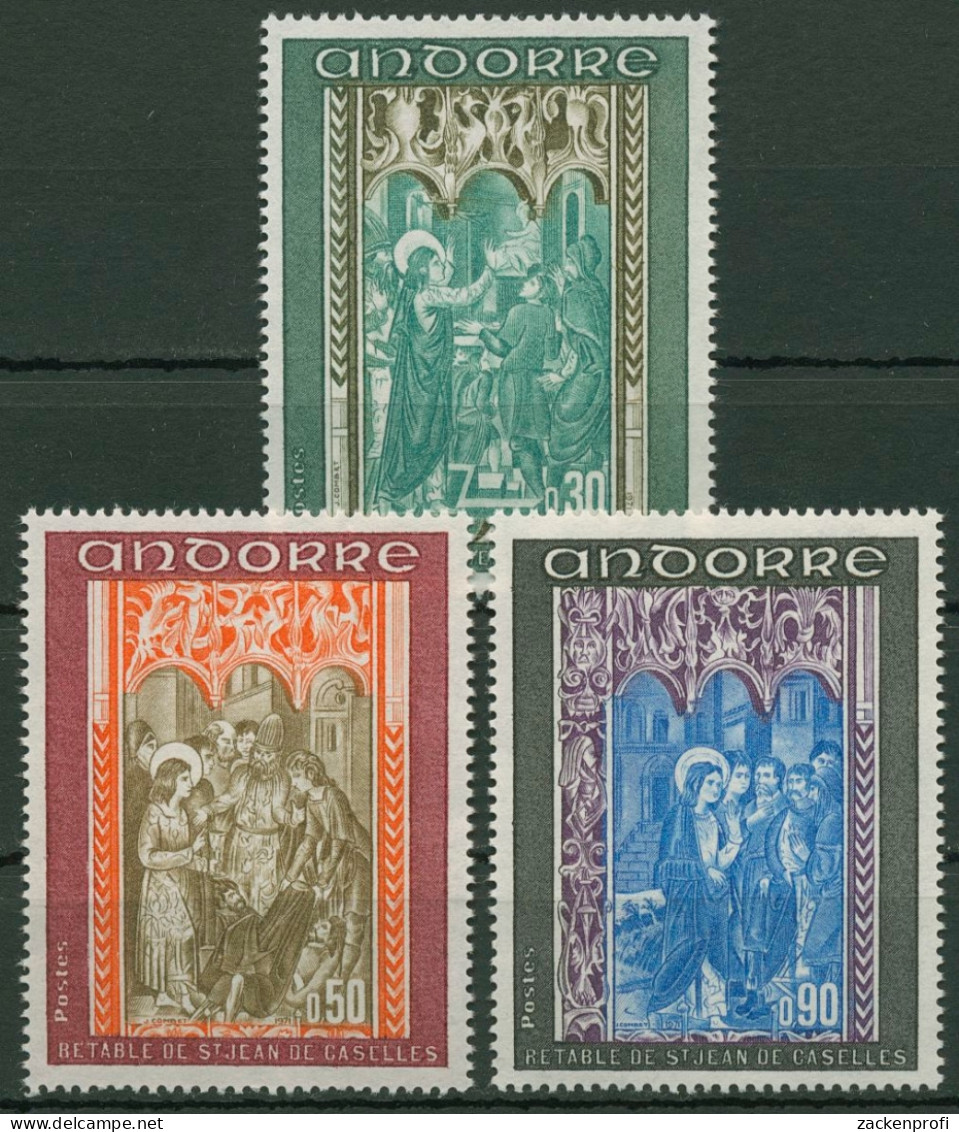 Andorra (frz.) 1971 Fresken 235/37 Postfrisch - Unused Stamps
