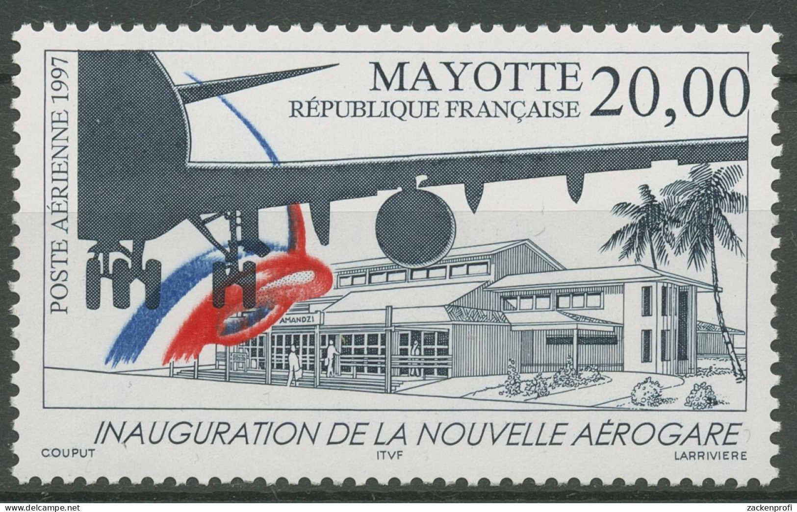 Mayotte 1997 Neuer Flughafen Flugzeuge 33 Postfrisch - Nuevos