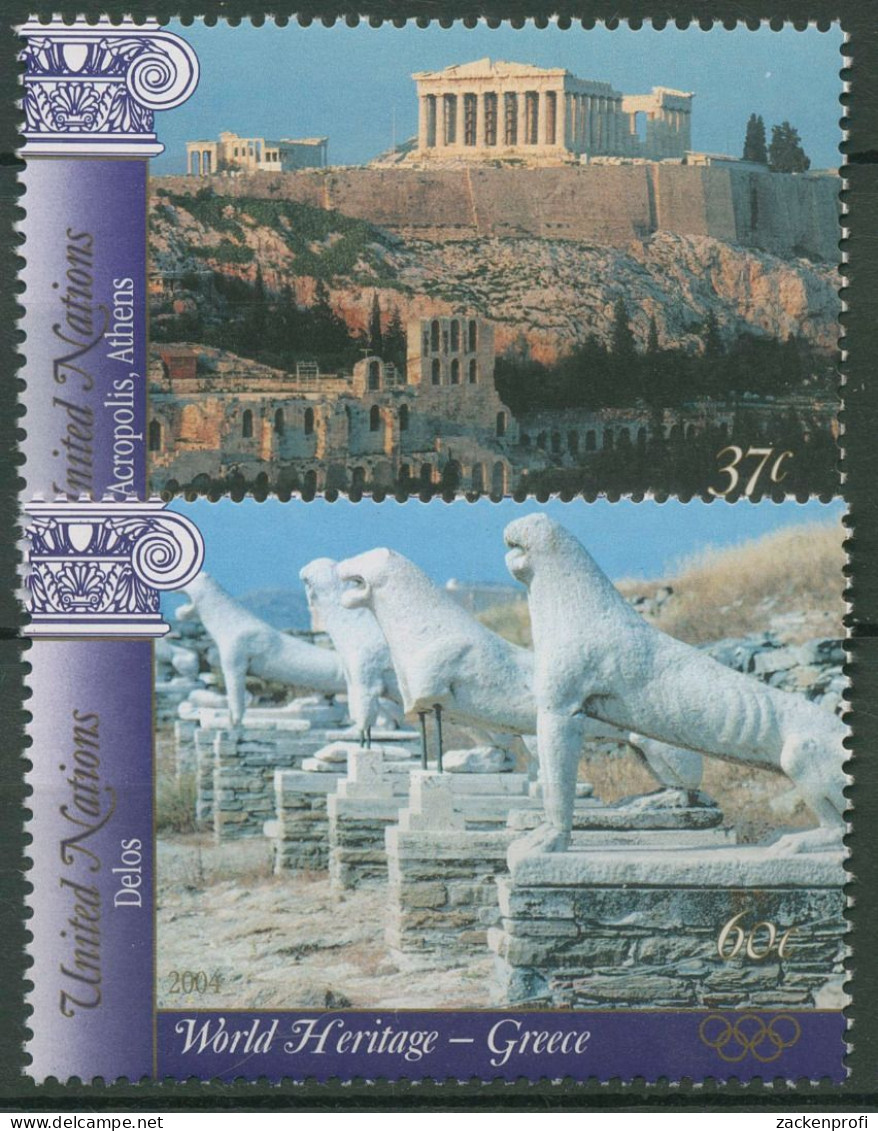 UNO New York 2004 UNESCO Griechenland Bauwerke 959/60 I Postfrisch - Nuevos