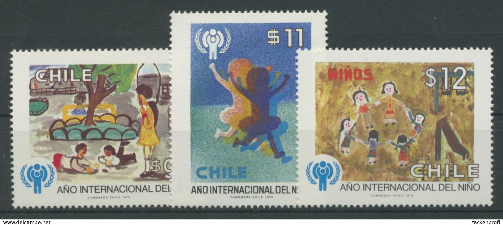 Chile 1979 Jahr Des Kindes Kinderzeichnungen 913/15 Postfrisch - Cile