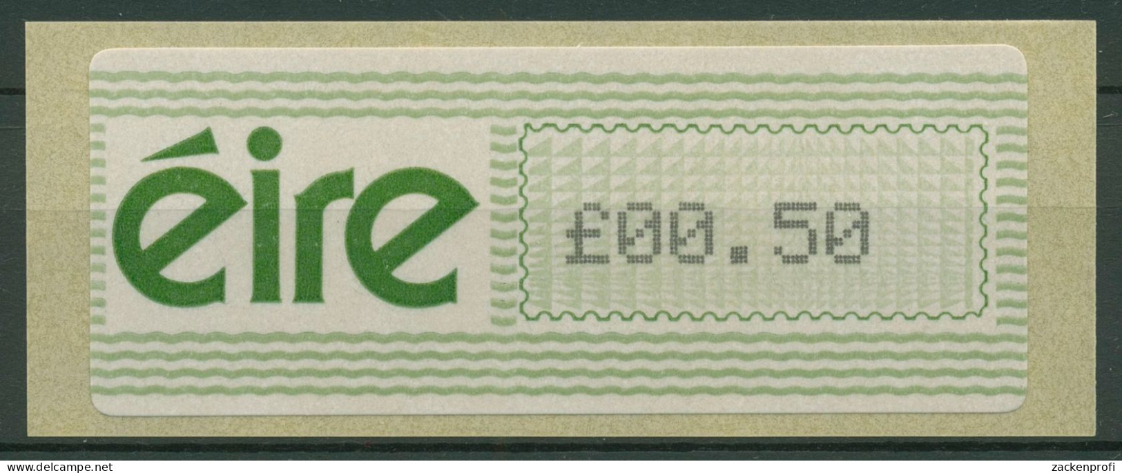 Irland Automatenmarken 1990 Freimarke Einzelwert ATM 3 Postfrisch - Automatenmarken (Frama)