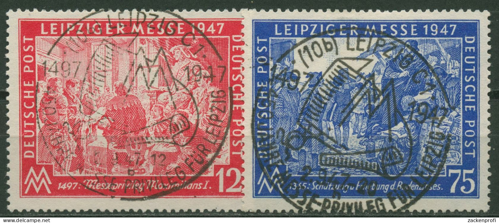 Alliierte Besetzung 1947 Leipziger Messe 965/66 Mit TOP-Sonderstempel - Sonstige & Ohne Zuordnung