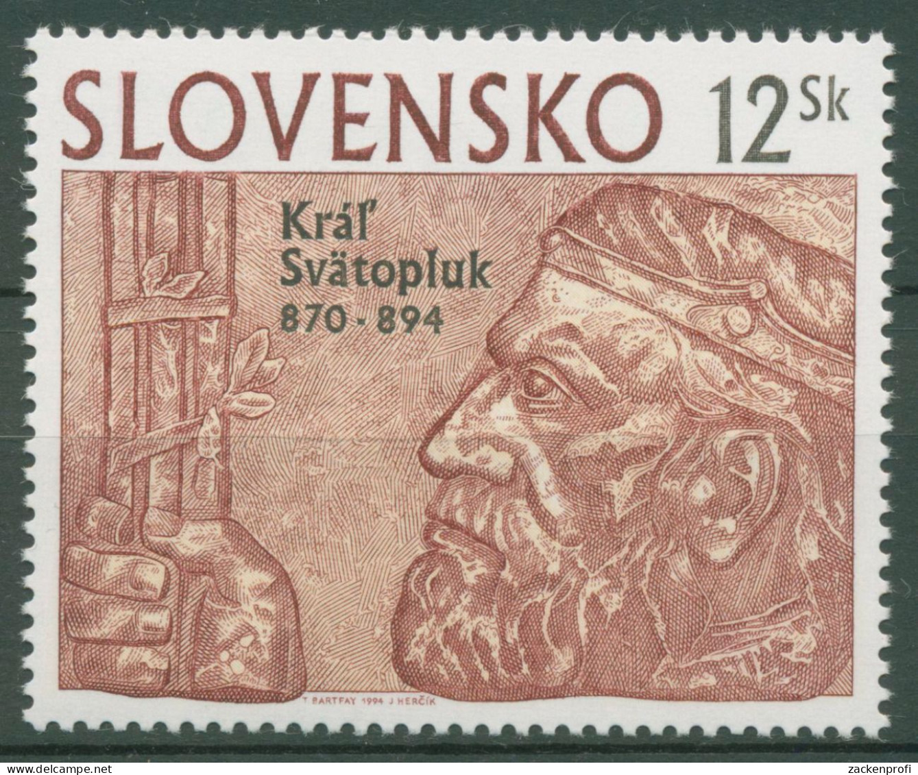 Slowakei 1994 König Swatopluk I. 198 Postfrisch - Unused Stamps