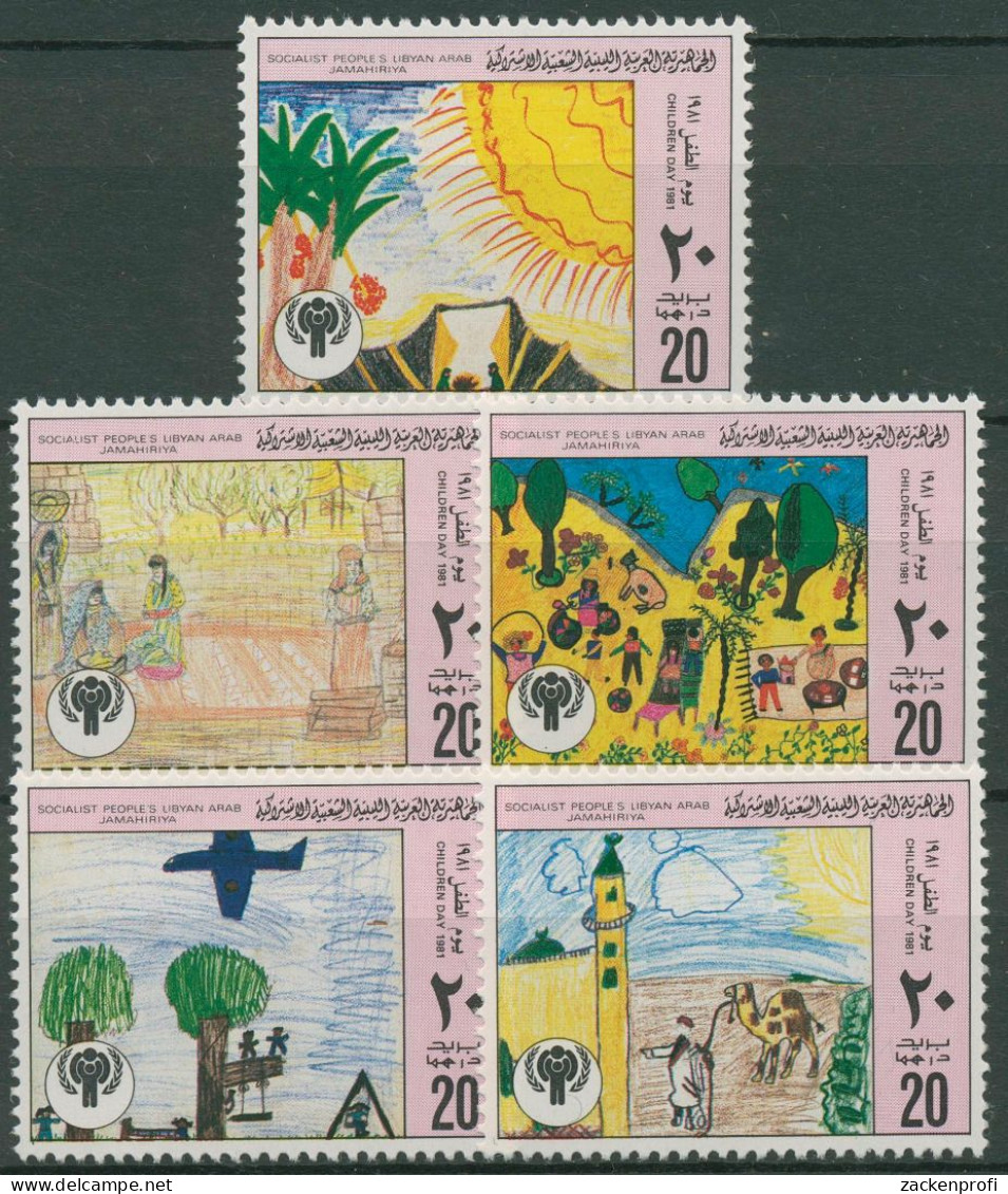 Libyen 1981 Tag Des Kindes Kinderzeichnungen 879/83 Postfrisch - Libia