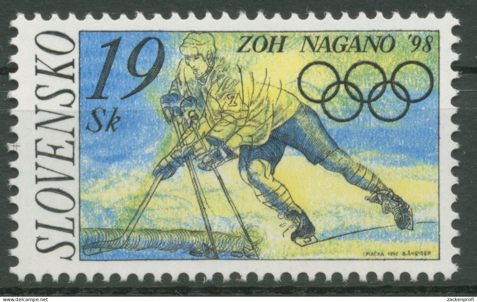 Slowakei 1998 Olympische Winterspiele Nagano 301 Postfrisch - Ungebraucht