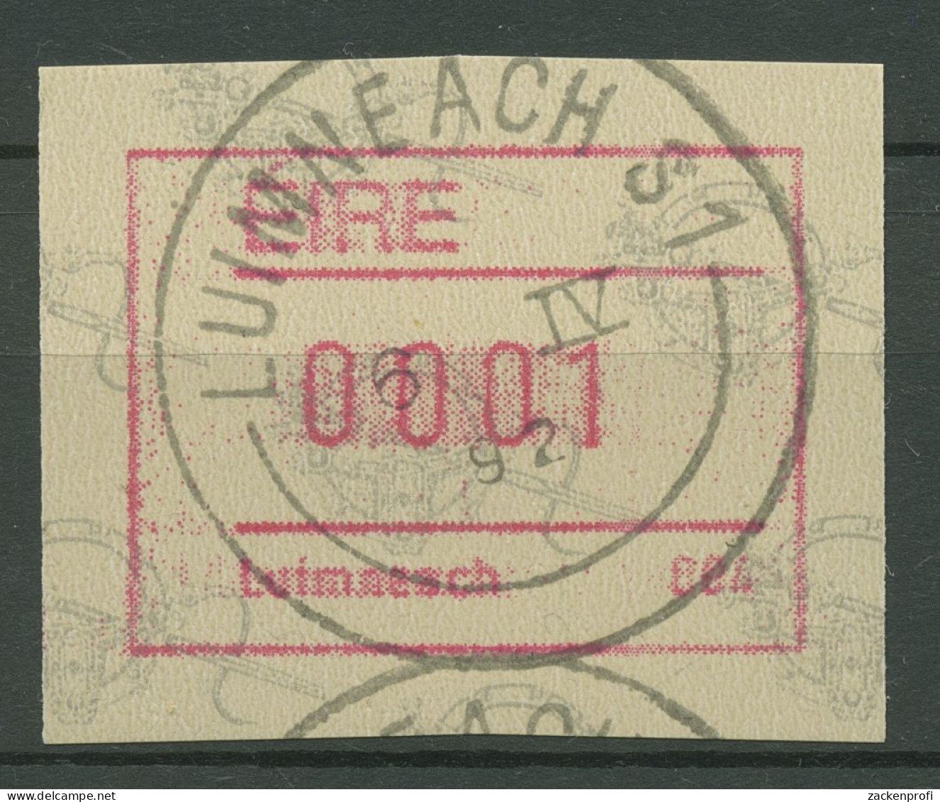 Irland Automatenmarken 1992 Einzelwert ATM 4 Gestempelt - Viñetas De Franqueo (Frama)