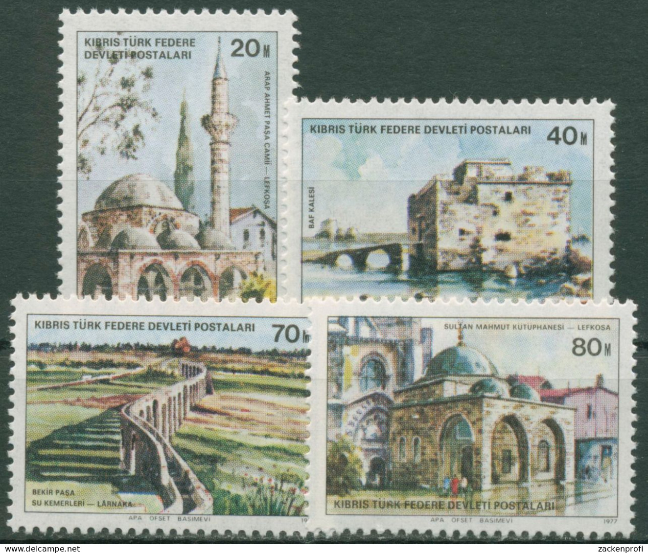 Türkisch-Zypern 1977 Türkische Baudenkmäler 46/49 Postfrisch - Ungebraucht