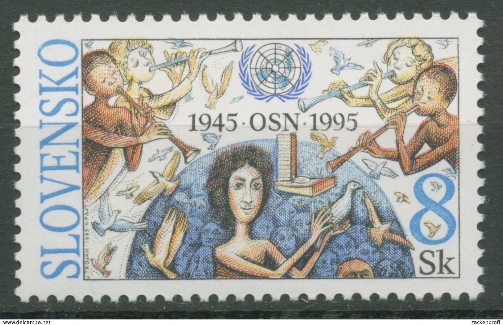 Slowakei 1995 Vereinte Nationen UNO Allegorien 241 Postfrisch - Unused Stamps