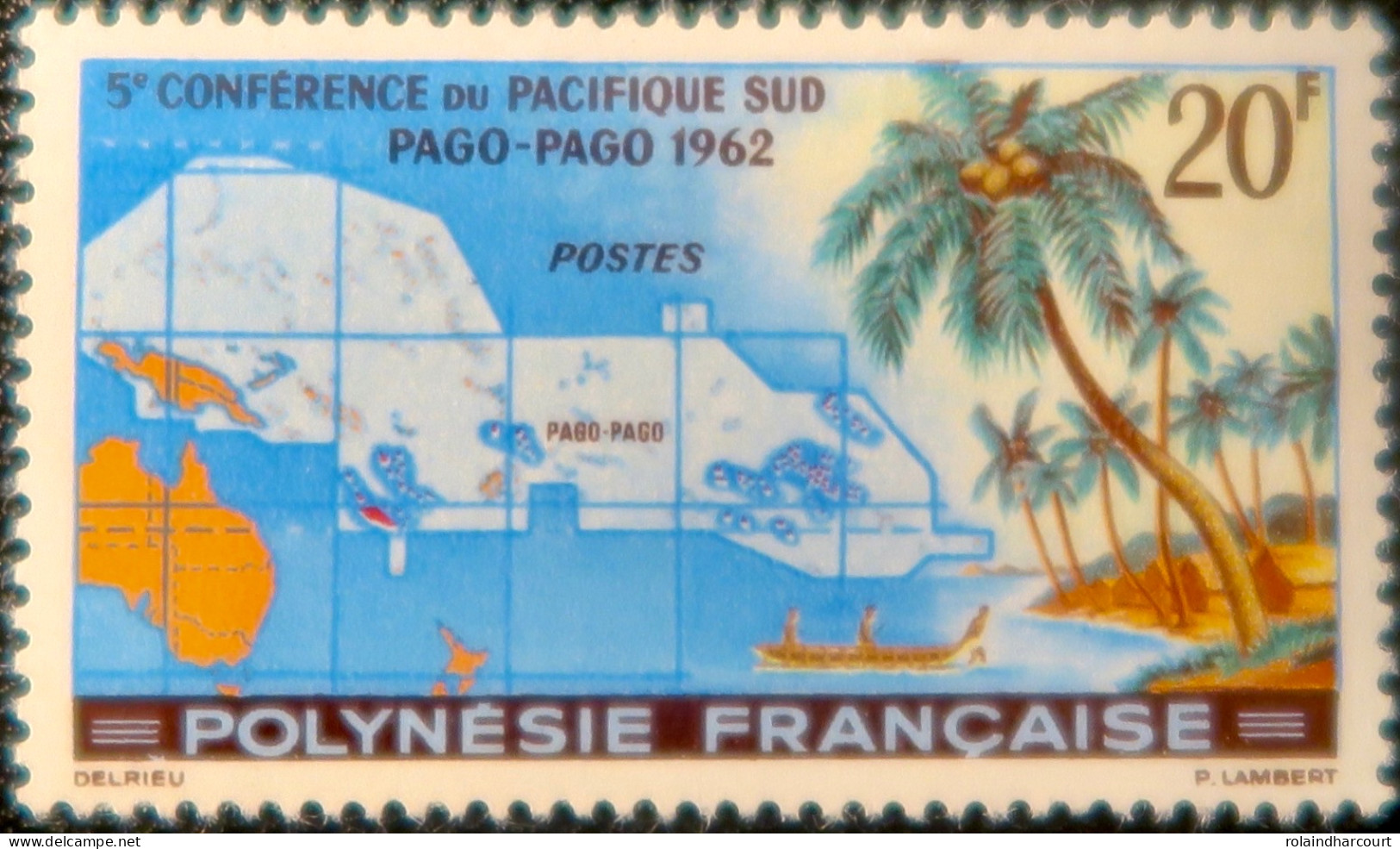 R2253/680 - POLYNESIE FRANÇAISE - 1962 - Conférence Du Pacifique-Sud - N°17 NEUFS* - Cote (2024) : 23,50 € - Neufs