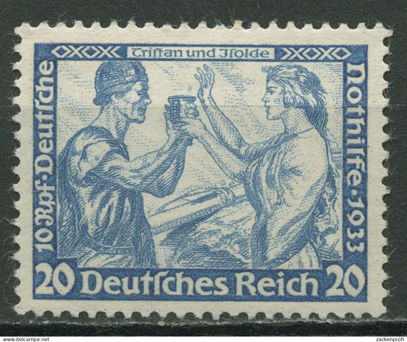 Deutsches Reich 1933 Deutsche Nothilfe Wagner 505 B Mit Falz - Unused Stamps