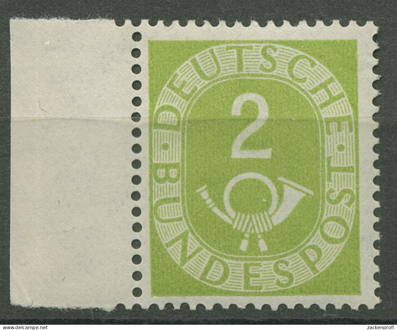 Bund 1951 Posthorn Bogenmarken Mit Seitenrand 123 SR. Li. Postfrisch Geprüft - Nuovi
