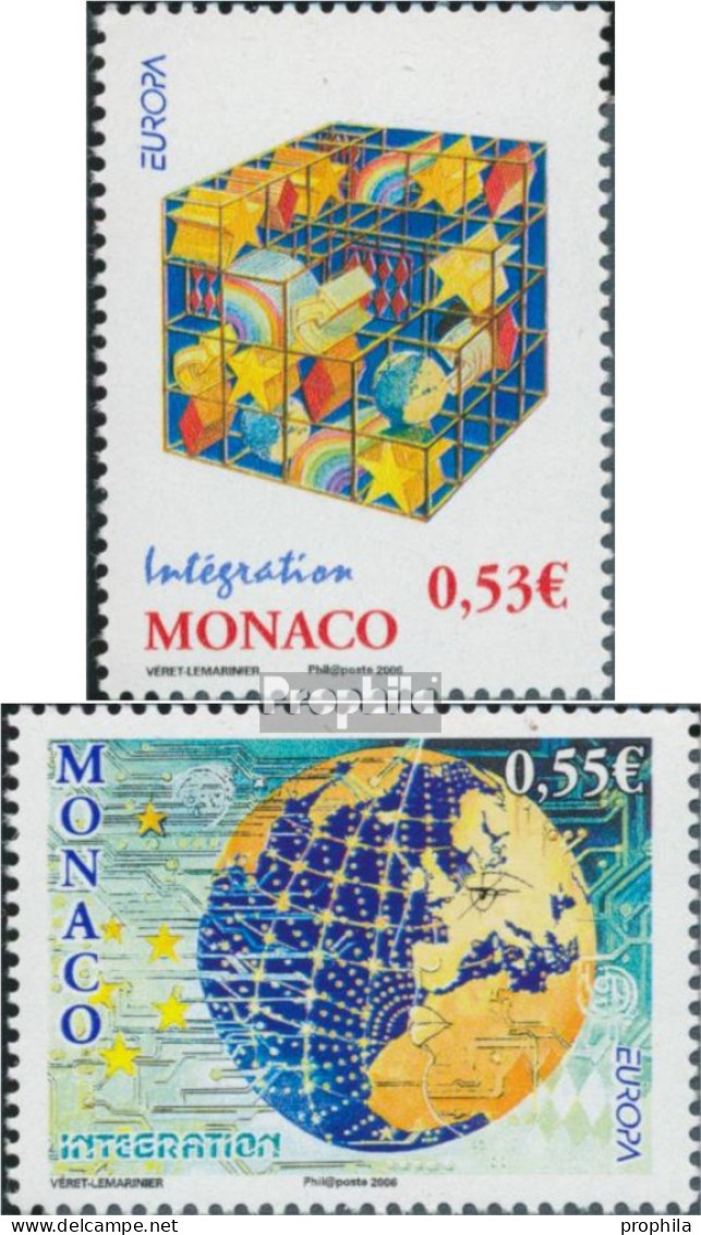 Monaco 2799-2800 (kompl.Ausg.) Postfrisch 2006 Europa: Integration - Ungebraucht