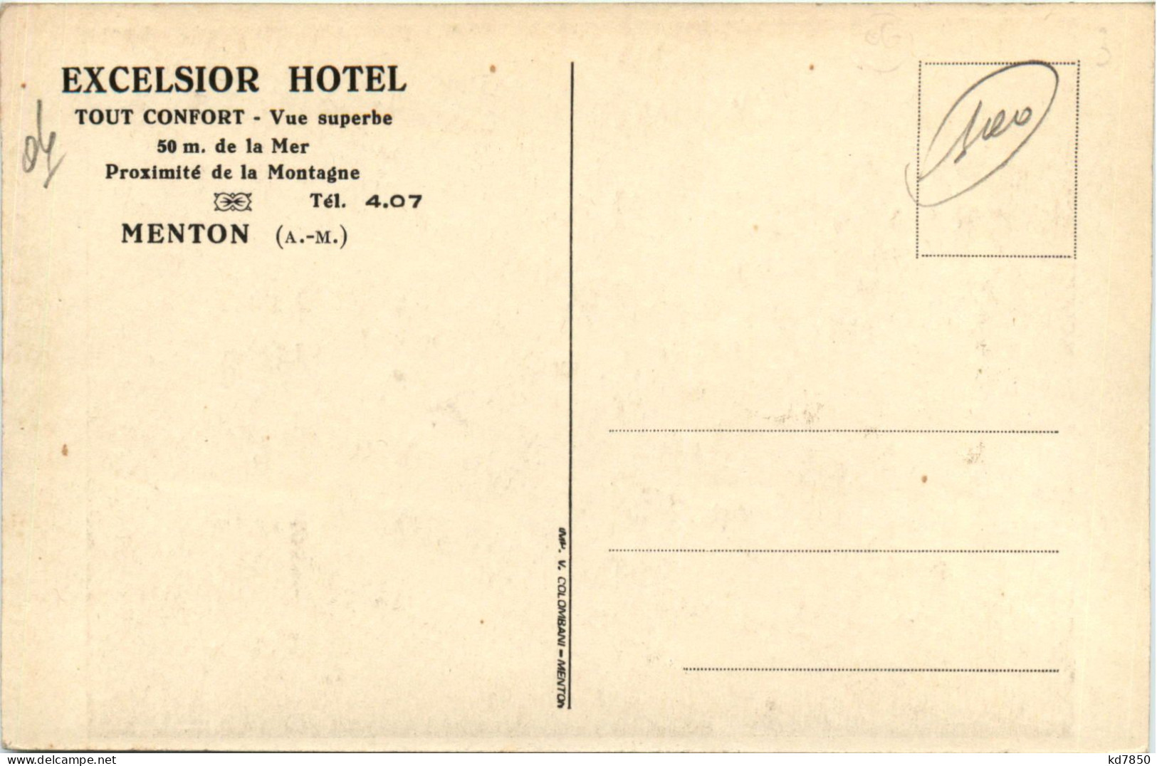 Menton, Excelsior Hotel - Menton