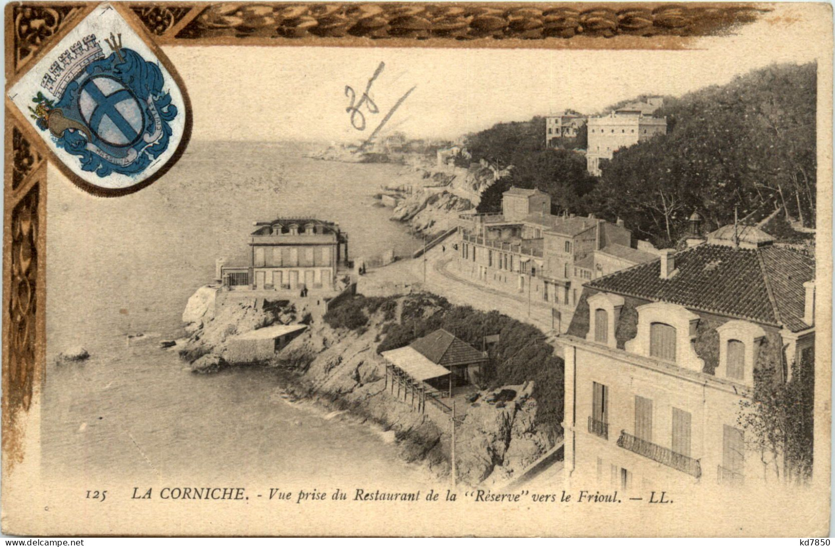 La Corniche, Vue Prise Du Restaurant De La Reserve Vers Le Frioul - Endoume, Roucas, Corniche, Beaches