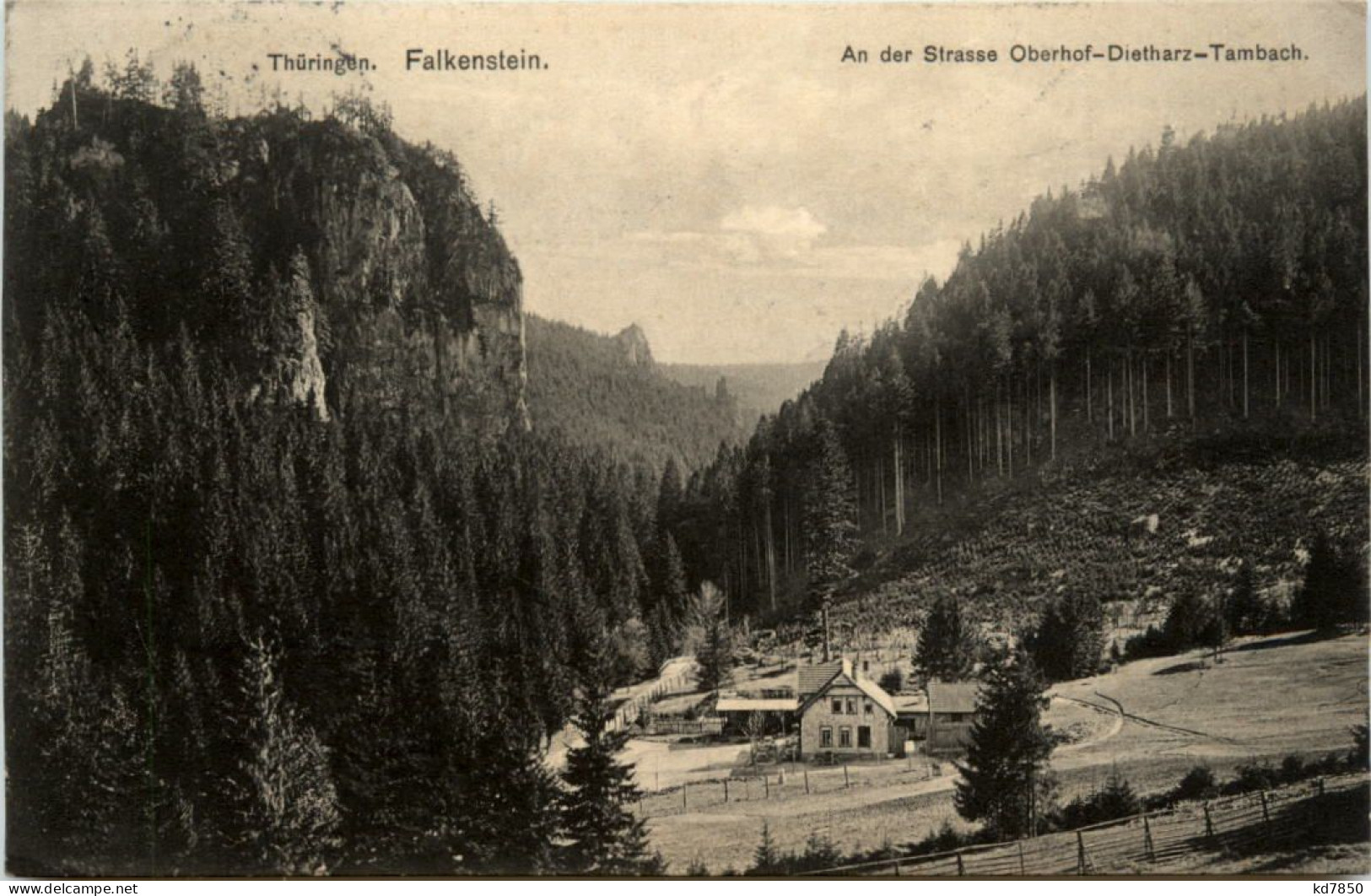 Falkenstein, An Der Strasse Oberhof-dietharz-Tambach - Tambach-Dietharz