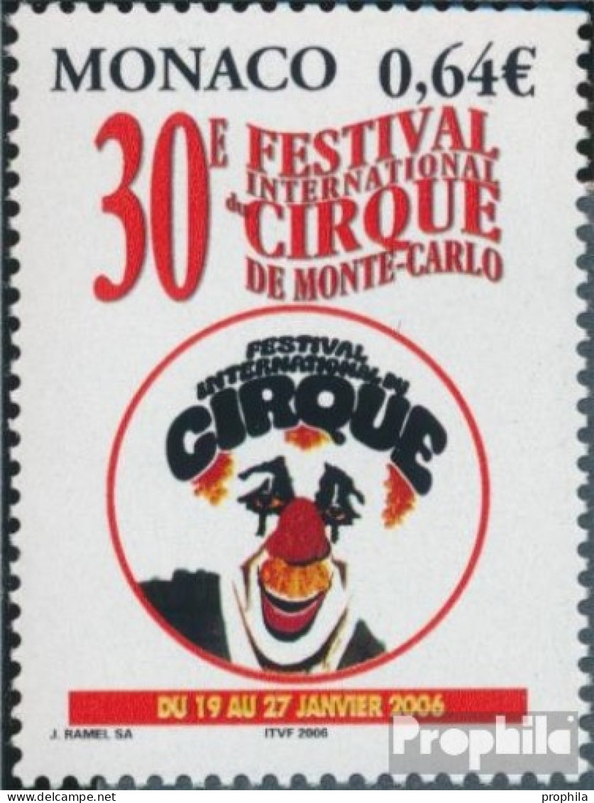 Monaco 2779 (kompl.Ausg.) Postfrisch 2005 Zirkusfestival - Unused Stamps