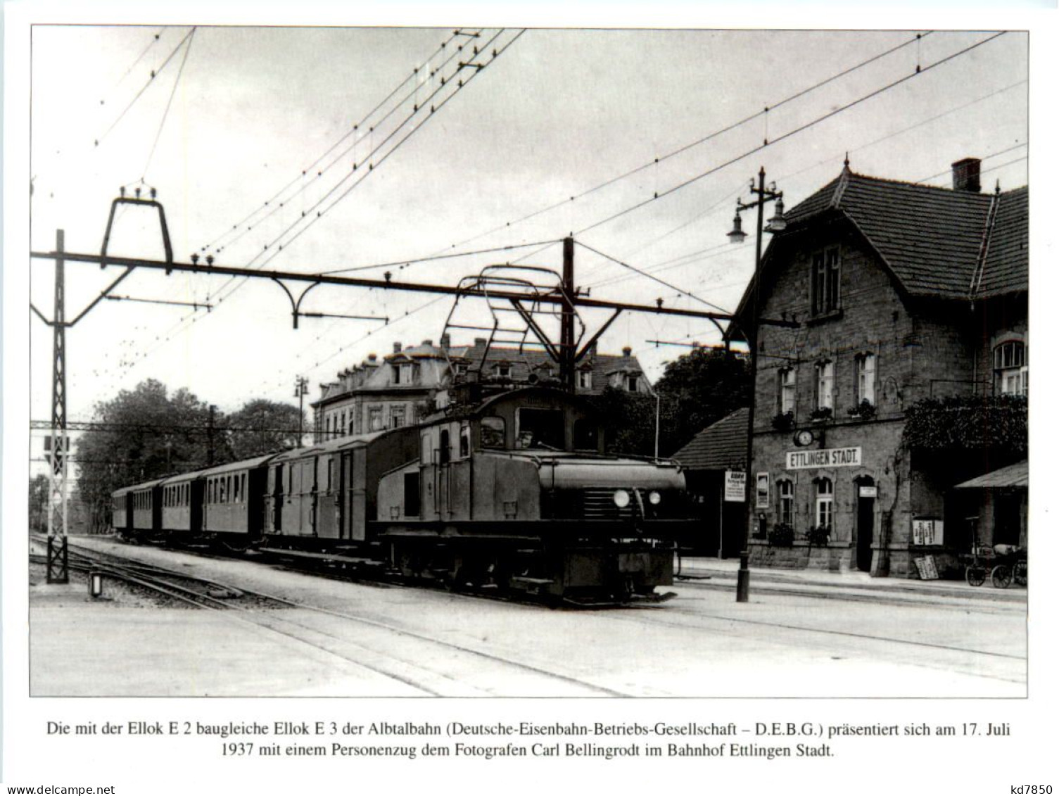 Ellok E 2 Albtalbahn - Eisenbahn - Treinen