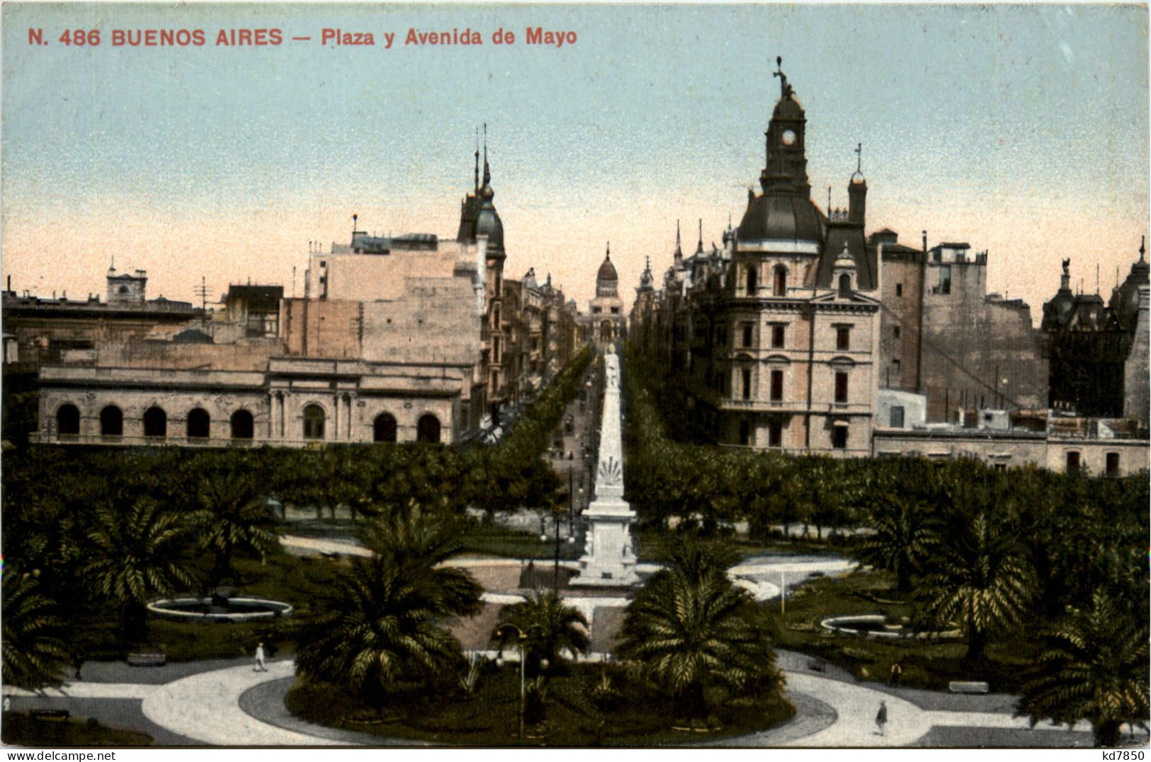 Buenos Aires - Plaza Y Avenida De Mayo - Argentinien