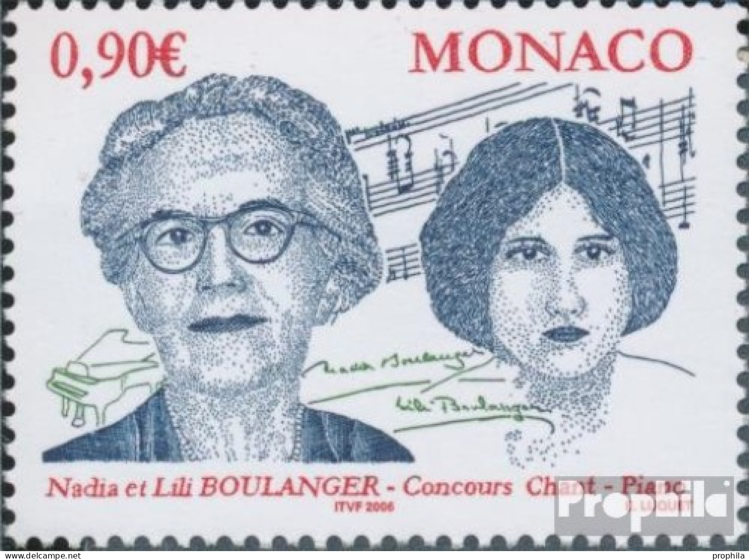 Monaco 2764 (kompl.Ausg.) Postfrisch 2005 Gesang-und Klavierwettbewerb - Ungebraucht