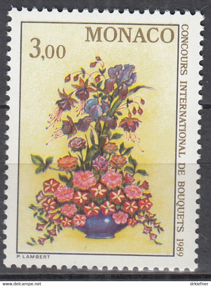 MONACO  1893, Postfrisch **, Blumenbinderei, 1988 - Unused Stamps