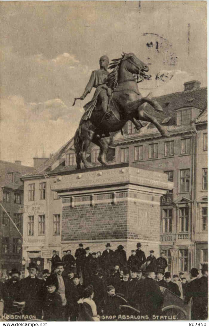 Kobenhavn - Biskop Absalons Statue - Danimarca