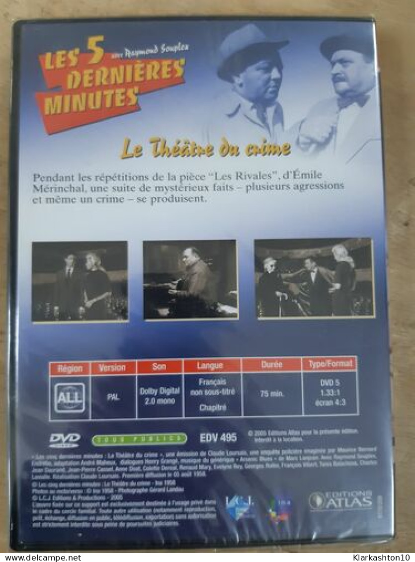 DVD Série Les 5 Dernière Minutes - Le Théâtre Du Crime - Altri & Non Classificati