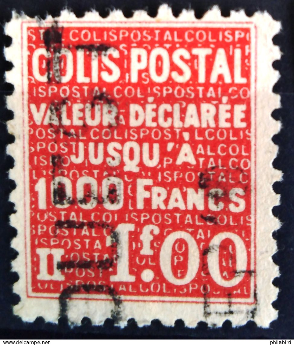 FRANCE                          COLIS POSTAUX   N° 168                        OBLITERE - Oblitérés