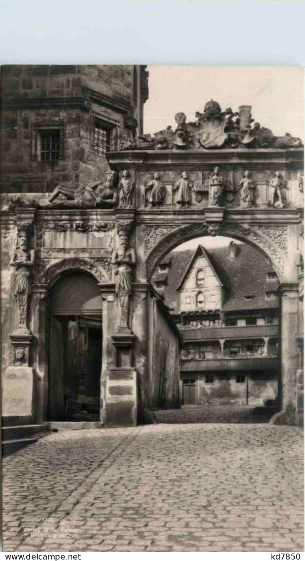 Bamberg, Portal Der Alten Residenz - Bamberg