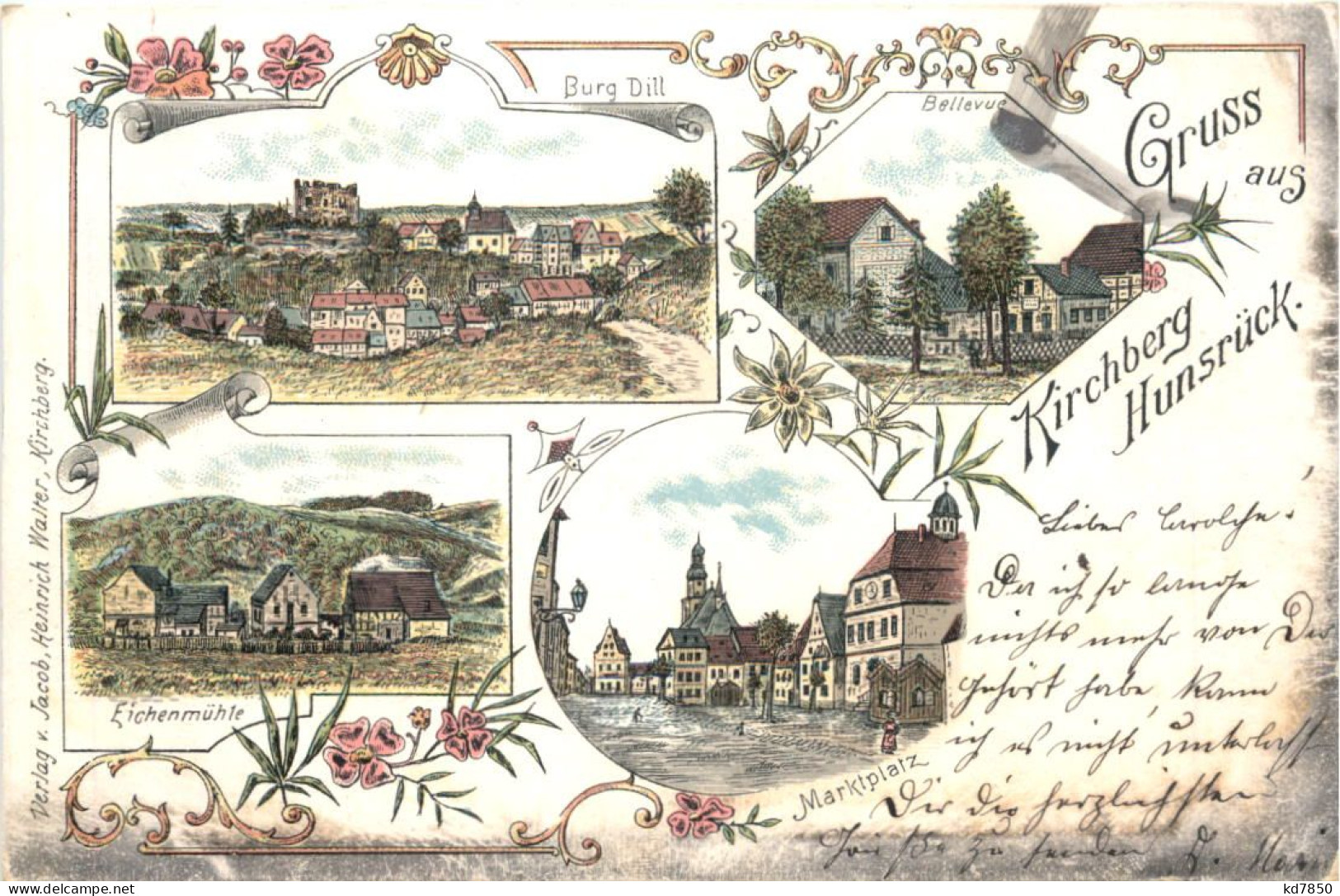 Gruss Aus Kirchberg Hunsrück - Litho - Altri & Non Classificati