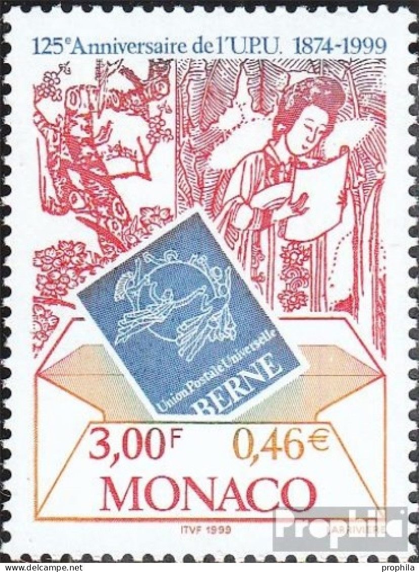 Monaco 2463 (kompl.Ausg.) Postfrisch 1999 125 Jahre UPU - Ongebruikt