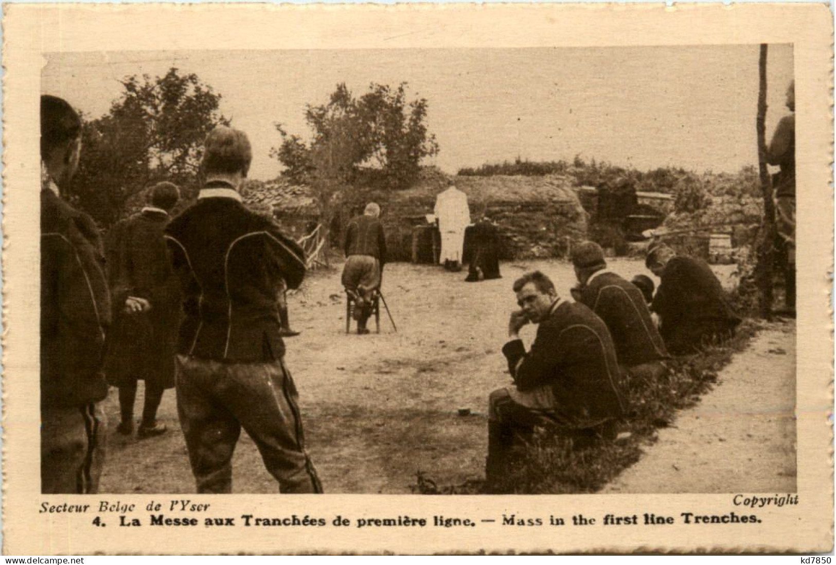 Holy Mass In The First Line Trenches - Guerre 1914-18