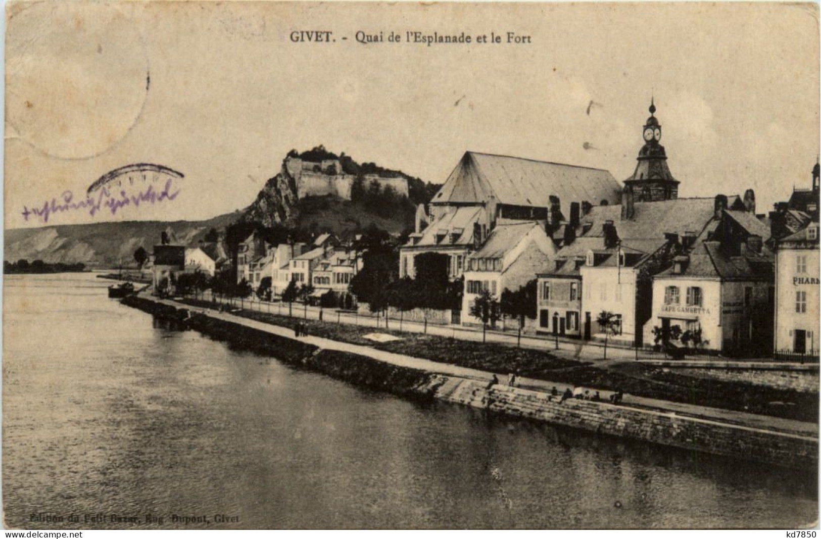 Givet - Quai De L Esplanade Et Le Fort - Givet