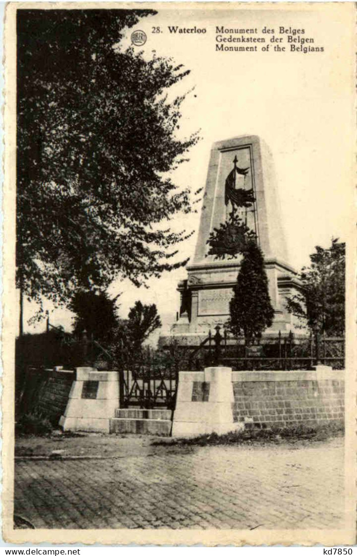 Waterloo - Monument Des Belges - Waterloo