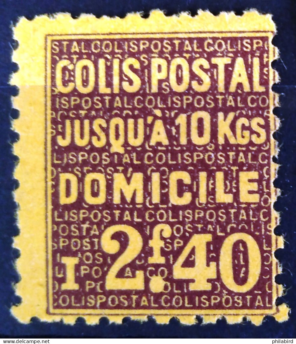 FRANCE                          COLIS POSTAUX   N° 165                        NEUF* - Mint/Hinged