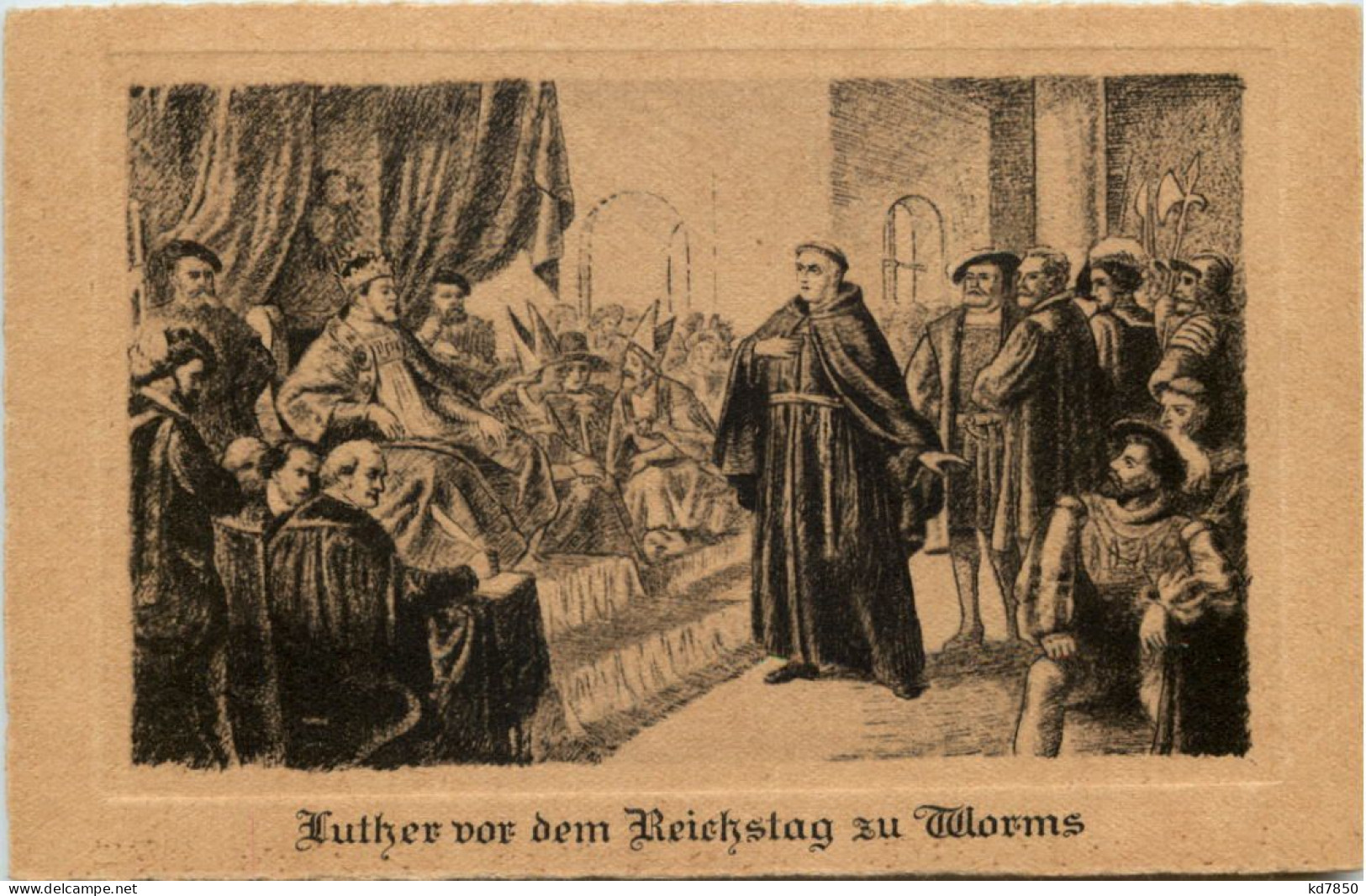 Luther Vor Dem Reichstag In Worms 1521 - Worms